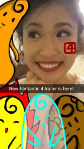 A snap from Cyrene Quiamco's Snapchat (cyreneq)