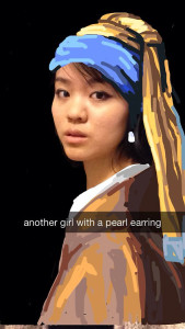 A snap from Christine Mi's Snapchat (miologie)