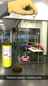 A snap from Geir Ove Pedersen's Snapchat (geeohsnap)