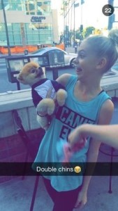 A snap from Jiff's Snapchat (jiffpom)