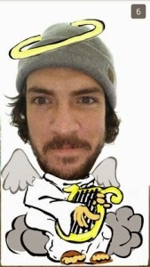 A snap from Shaun McBride's Snapchat (shonduras)