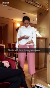A snap from Shiona Turini's Snapchat (shionat)