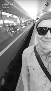 A snap from Geir Ove Pedersen's Snapchat (geeohsnap)