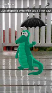 A snap from Geir Ove Pedersen's Snapchat (geeohsnap)