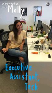A snap from Warby Parker's Snapchat (warbyparker)