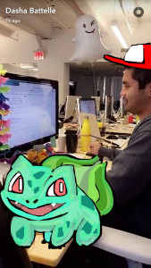 A snap from Dasha Battelle's Snapchat (dabttll)