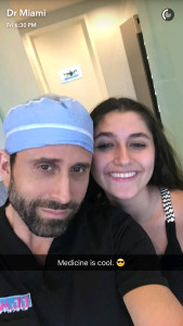 A snap from Dr. Michael Salzhauer's Snapchat (therealdrmiami)