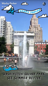 A snap from Warby Parker's Snapchat (warbyparker)