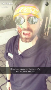 A snap from Dr. Michael Salzhauer's Snapchat (therealdrmiami)