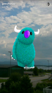 A snap from Geir Ove Pedersen's Snapchat (geeohsnap)