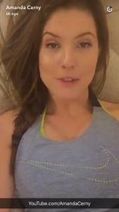 A snap from Amanda Cerny's Snapchat (amandacerny)