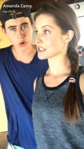 A snap from Amanda Cerny's Snapchat (amandacerny)