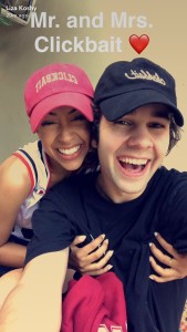 A snap from Liza Koshy's Snapchat (lizakoshysnaps)