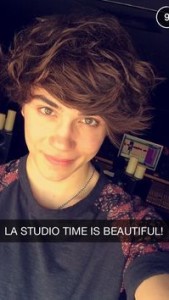 A snap from George Shelley's Snapchat (higeorgeshelley)