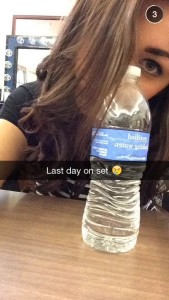 A snap from Andrea Russett's Snapchat (andwizzle)