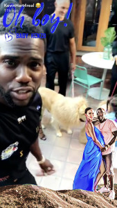 A snap from Kevin Hart's Snapchat (kevinhart4real)