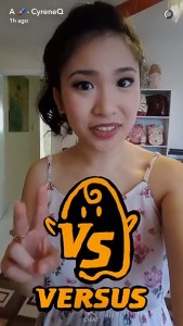 A snap from Cyrene Quiamco's Snapchat (cyreneq)